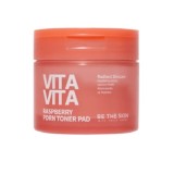 Тонер-пэды для лица с экстрактом малины и PDRN BE THE SKIN Vitavita Raspberry PDRN Toner Pad 60 шт